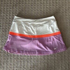 Nike Skort Womens Size XL Tennis Golf Pickleball White Purple Skirt